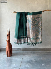 Linen printed sarees - Eshana Collections