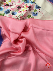 Soft and silky satin crepe sarees - Eshana Collections