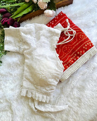 Soft mul cotton sarees with readymade blouses - Eshana Collections