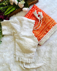 Soft mul cotton sarees with readymade blouses - Eshana Collections