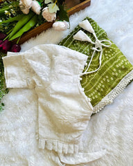 Soft mul cotton sarees with readymade blouses - Eshana Collections