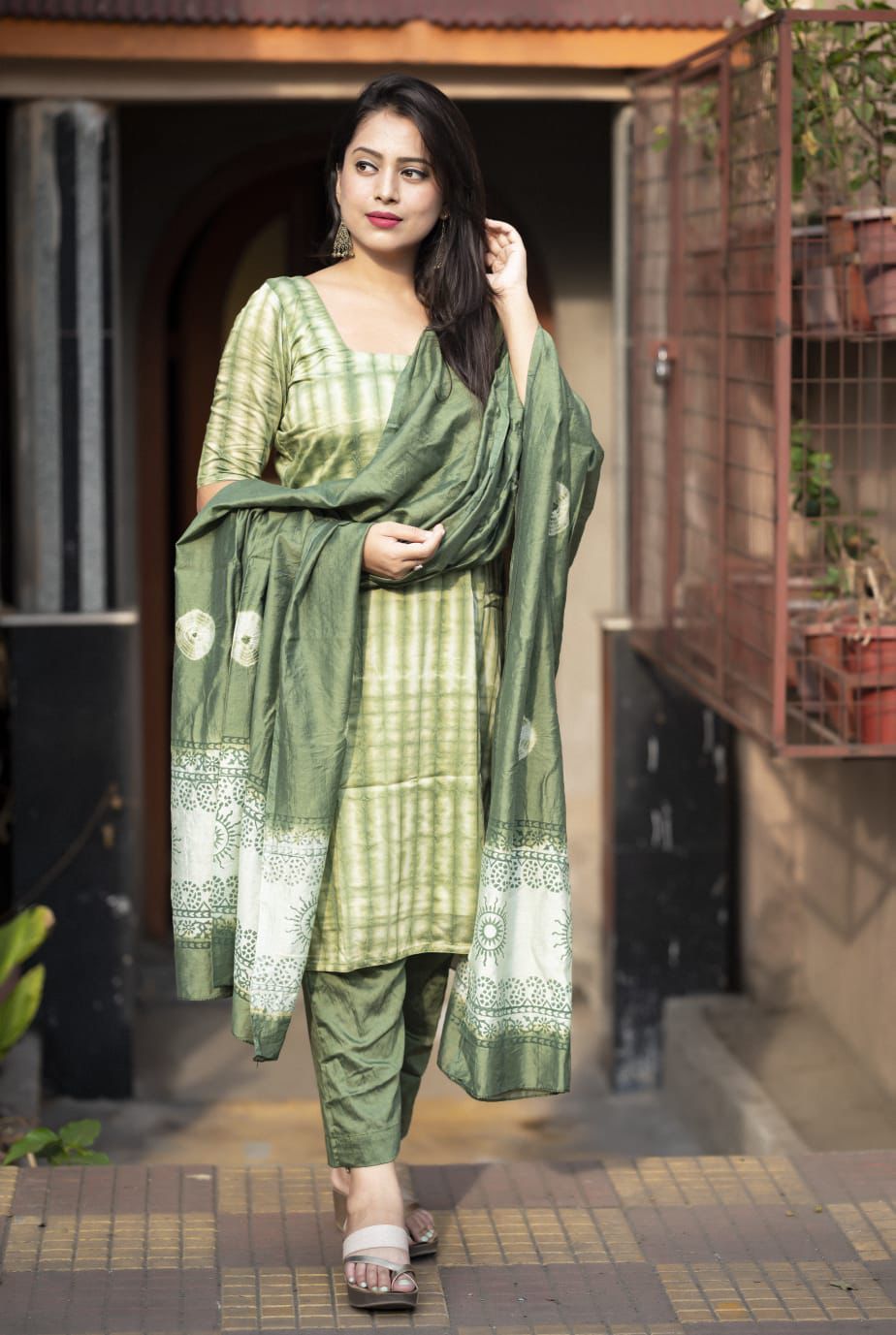 Unstitched salwar materials ( chanderi cotton)