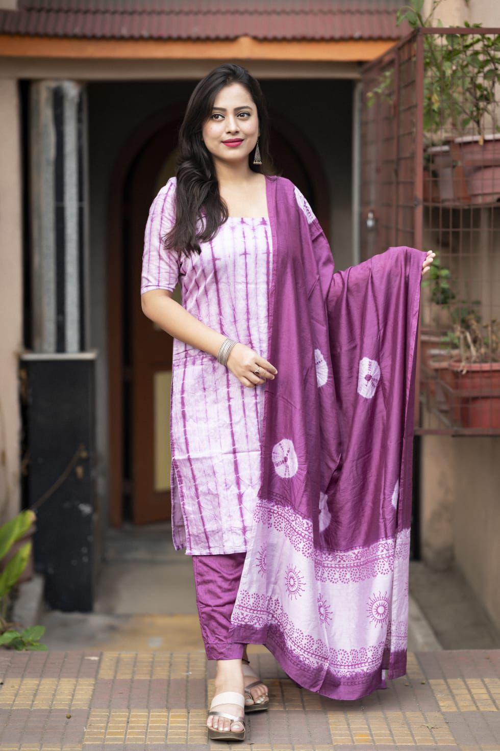 Unstitched salwar materials ( chanderi cotton)
