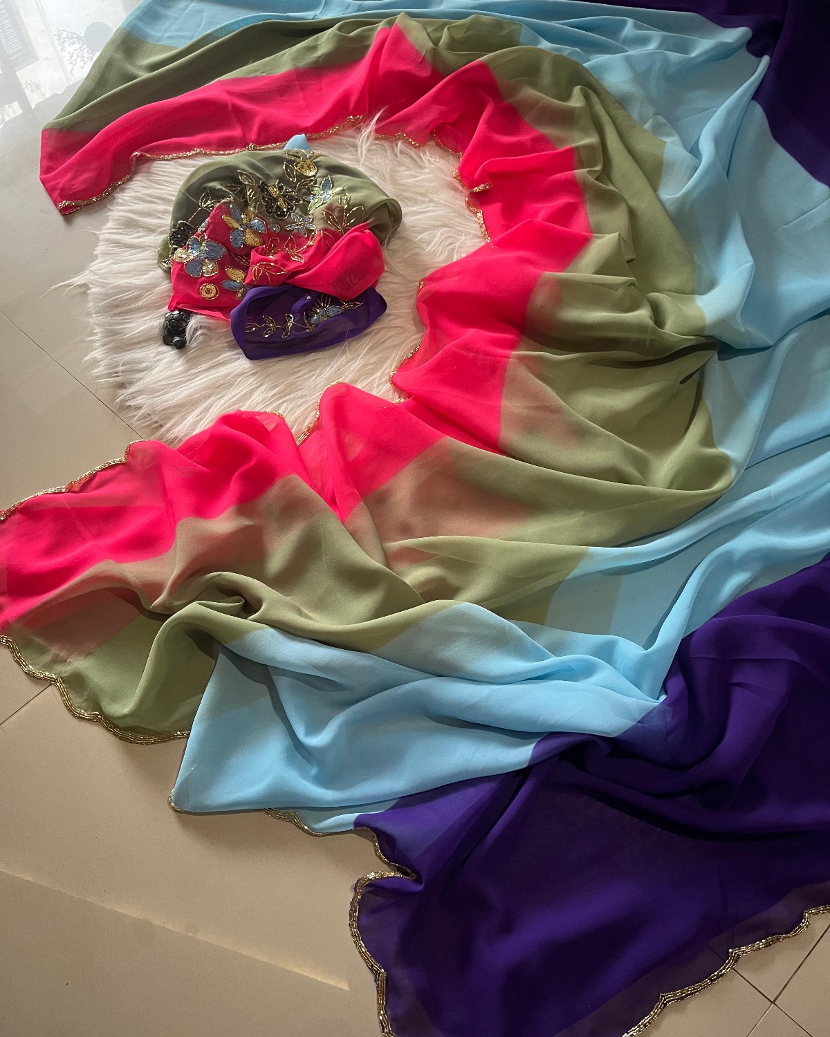 Gopi Chiffon Saree - Eshana Collections