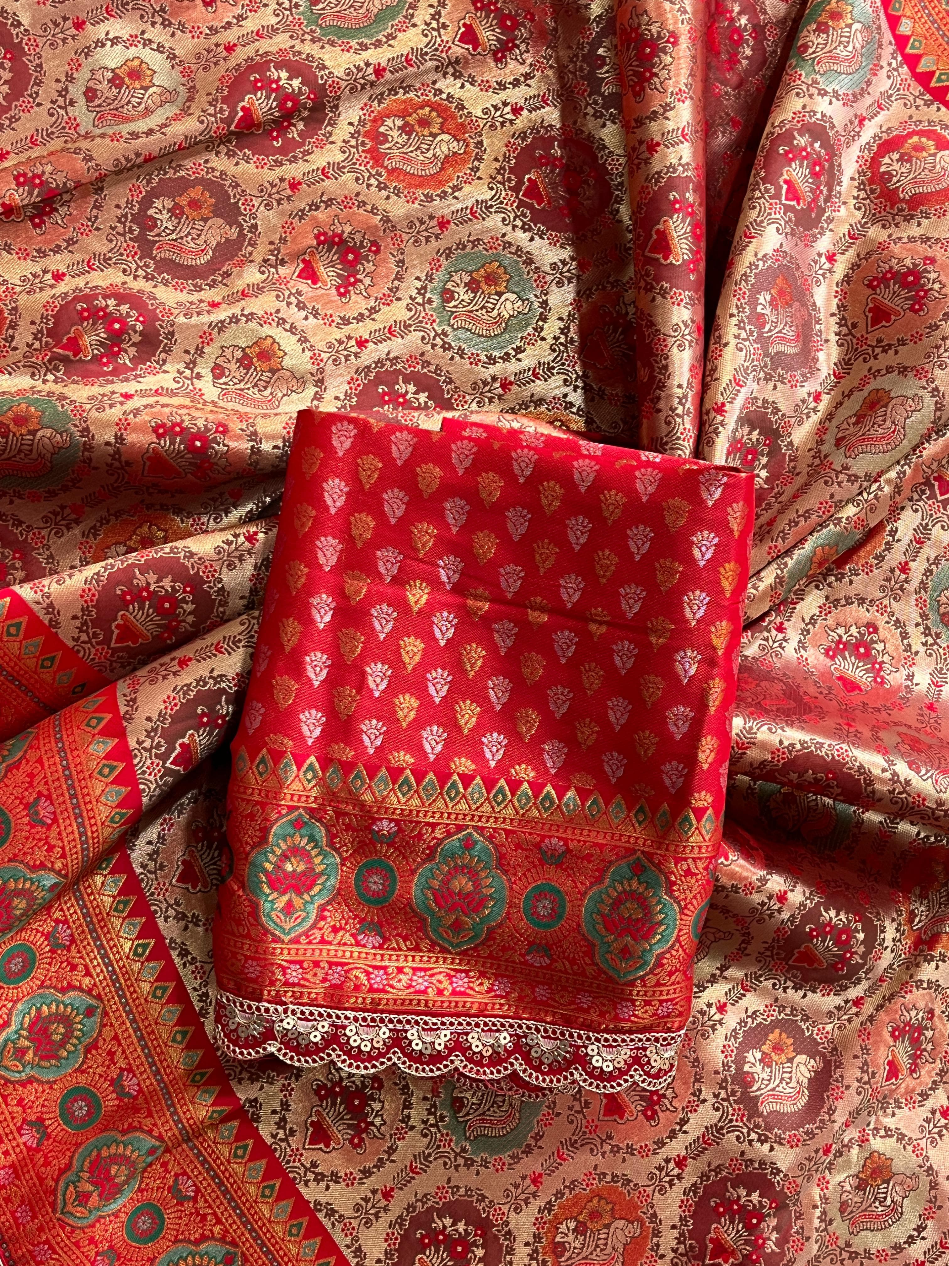 Banarasi Pattu Saree | Elegant Embroidered Designs - Eshana Collections
