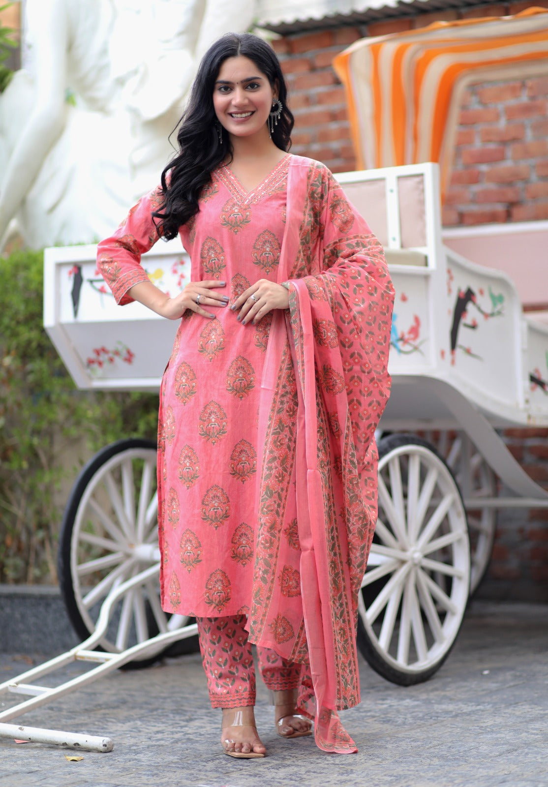 Beautiful cotton fabric printed kurti - Eshana Collections