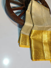 Kanchipuram Zari Tissue Vaskat Saree - Eshana Collections