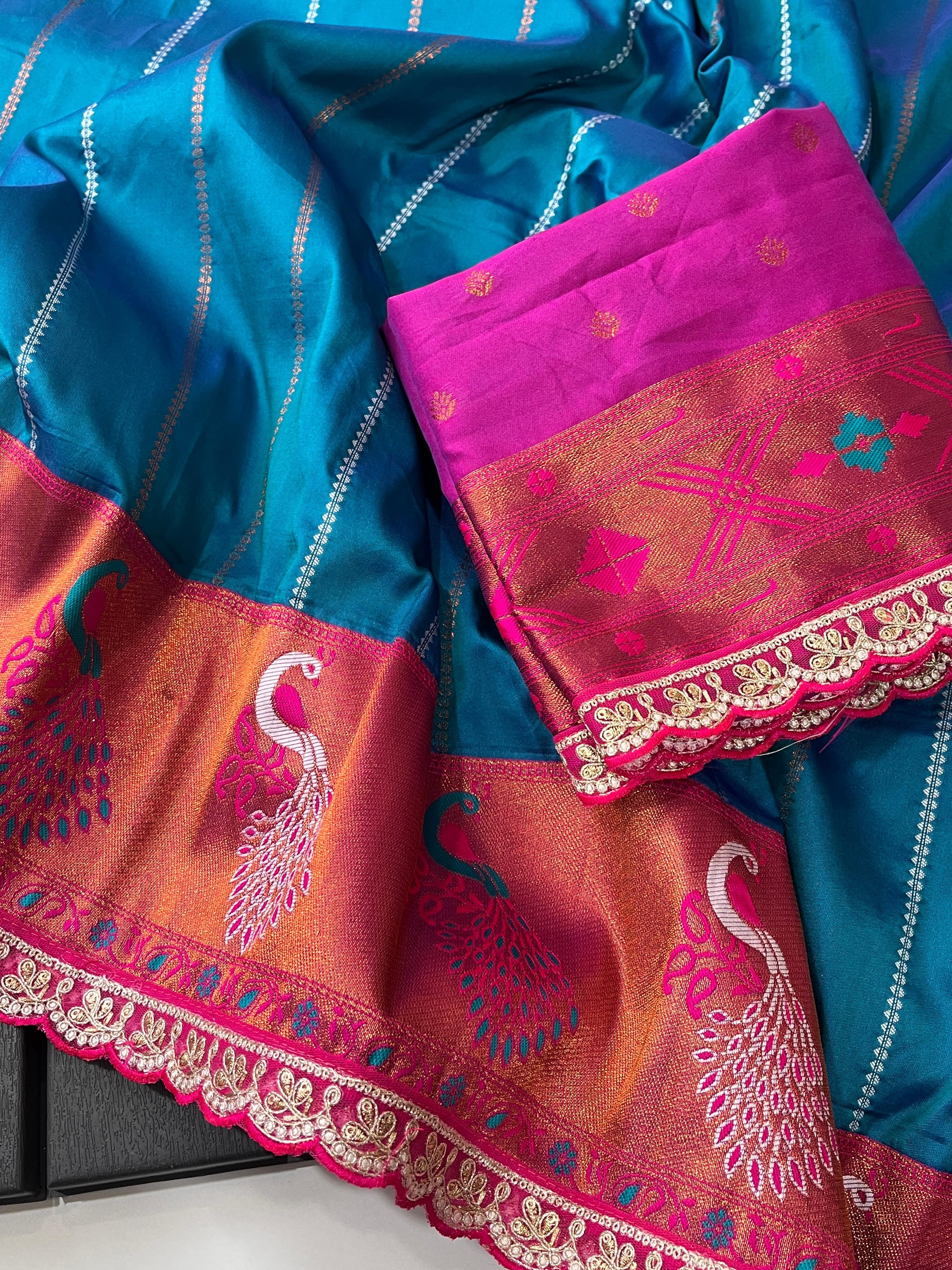 Rubina Banarasi Saree - Eshana Collections