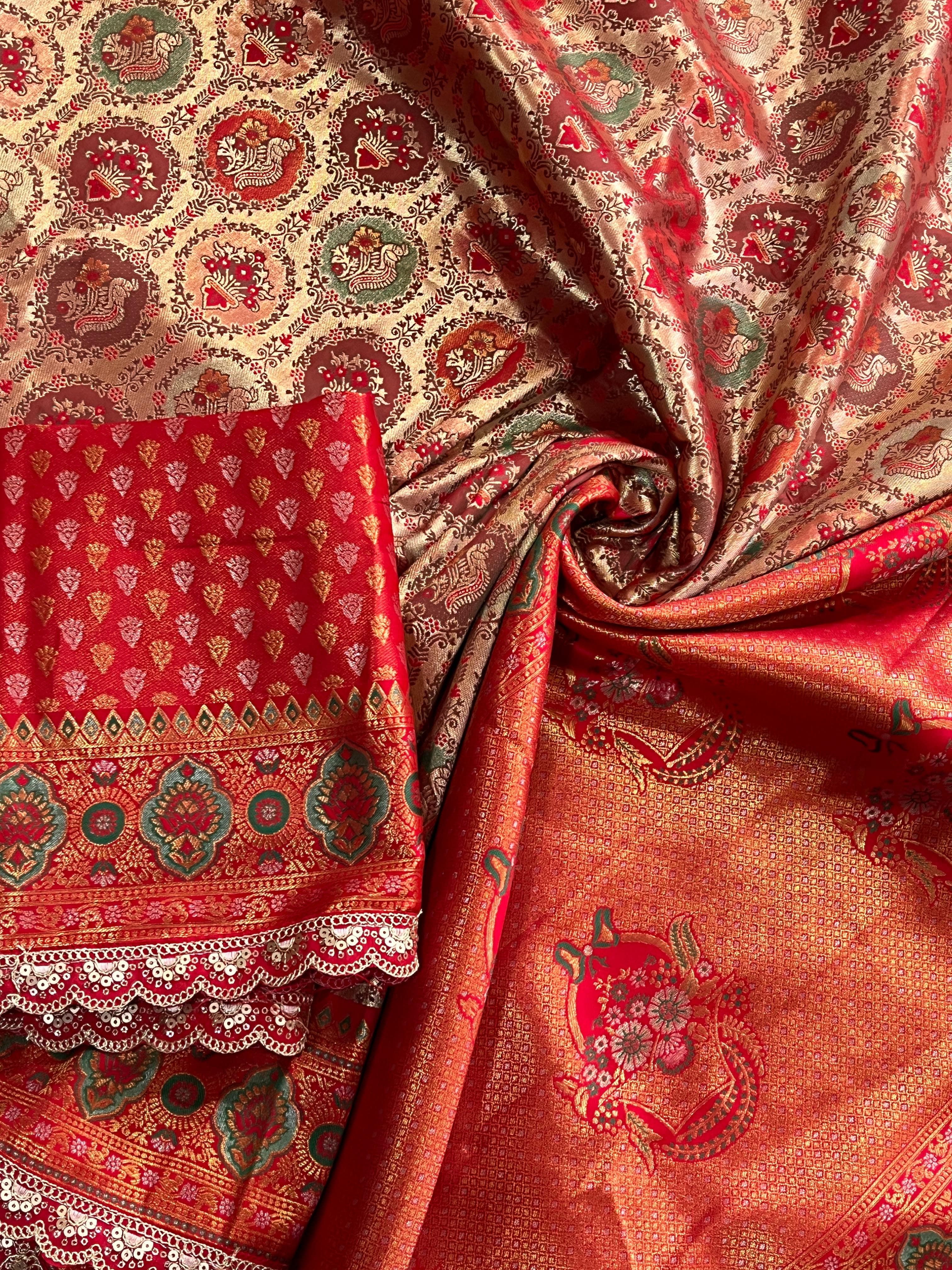 Banarasi Pattu Saree | Elegant Embroidered Designs - Eshana Collections