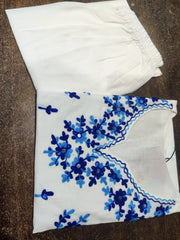 New in Festive Aari work Kurta Pant set. - Eshana Collections