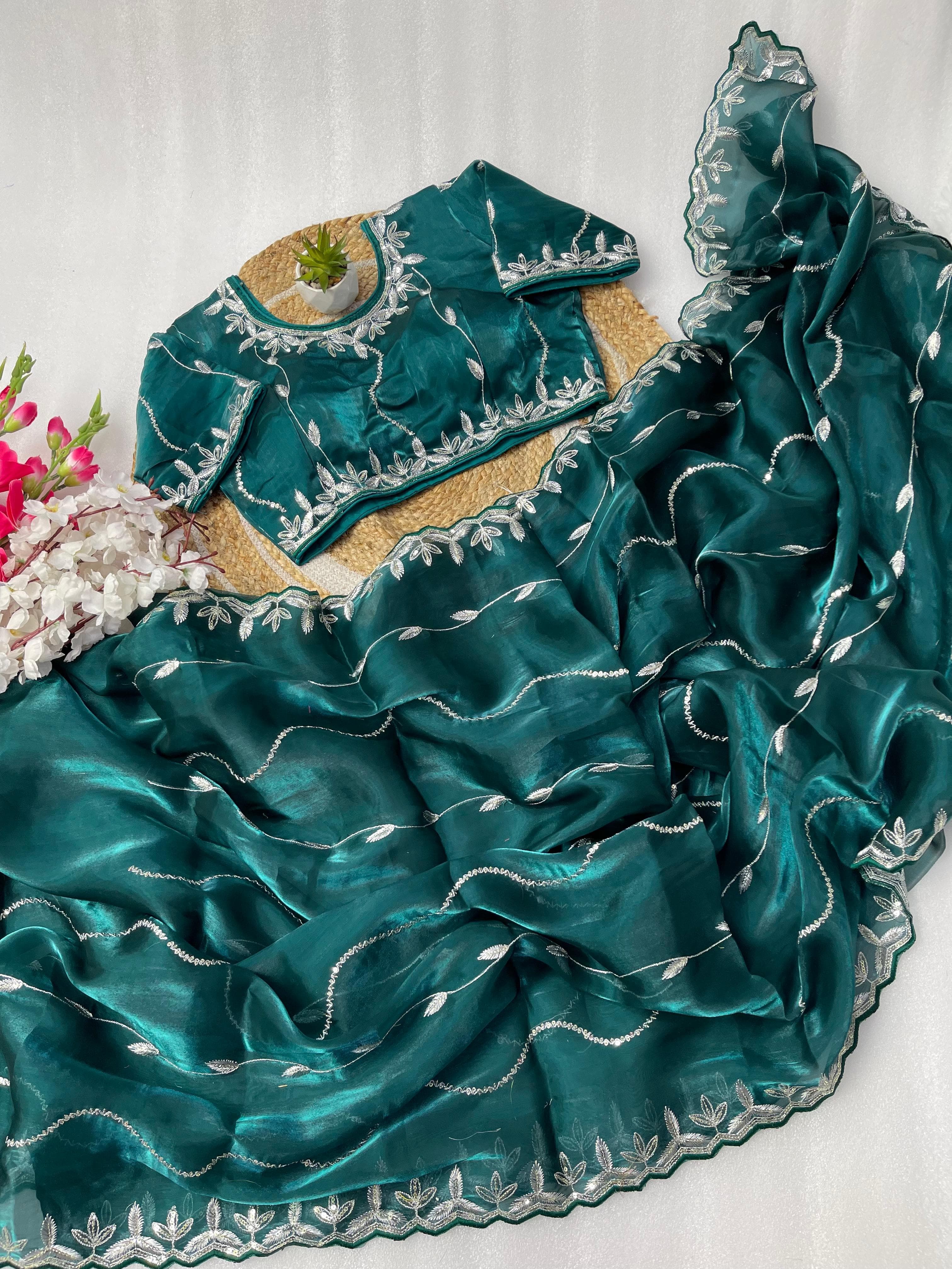 Pure Soft Jimmy Choo Silk Saree - Eshana Collections