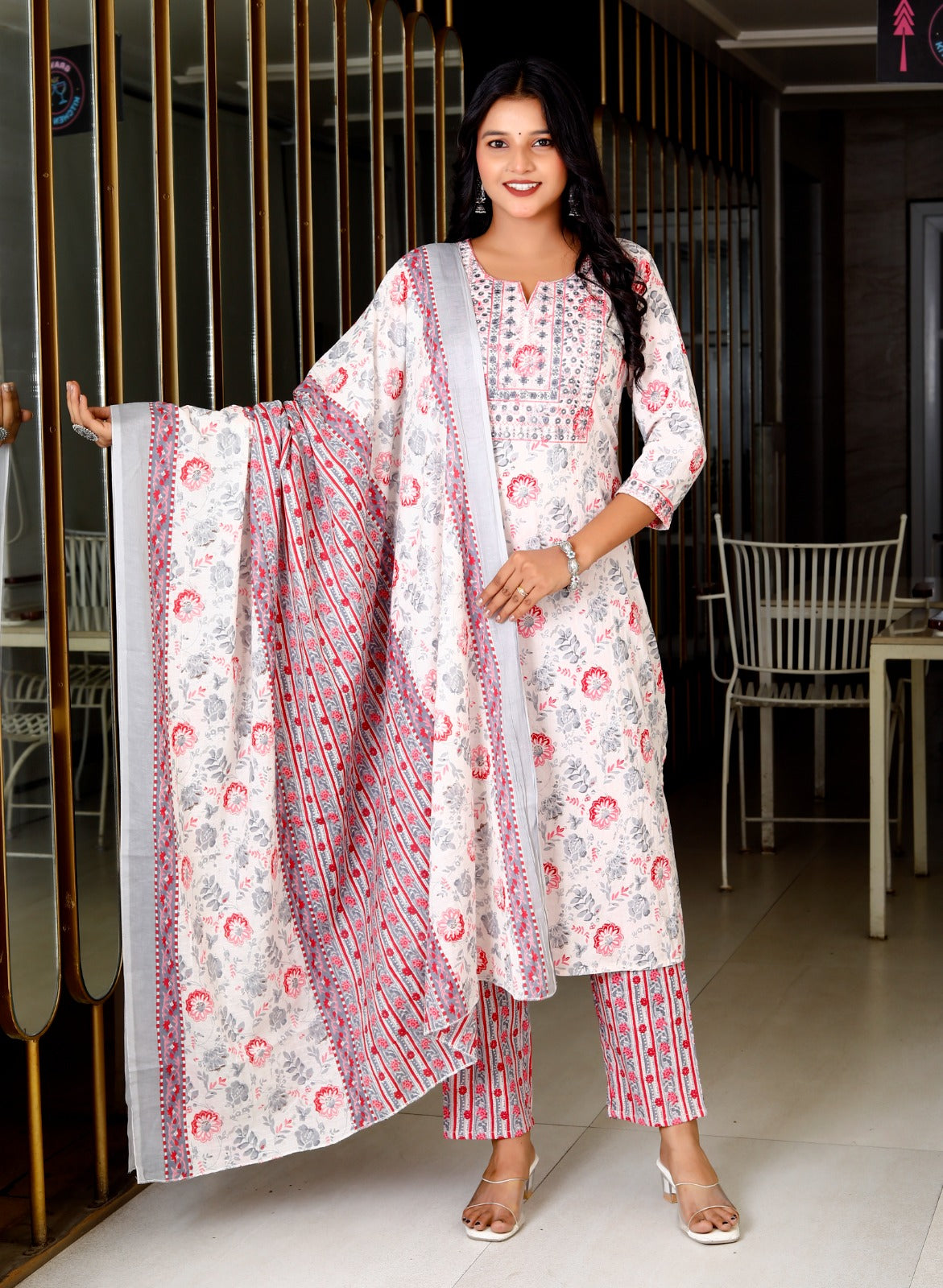 Beautiful cotton fabric printed kurti - Eshana Collections