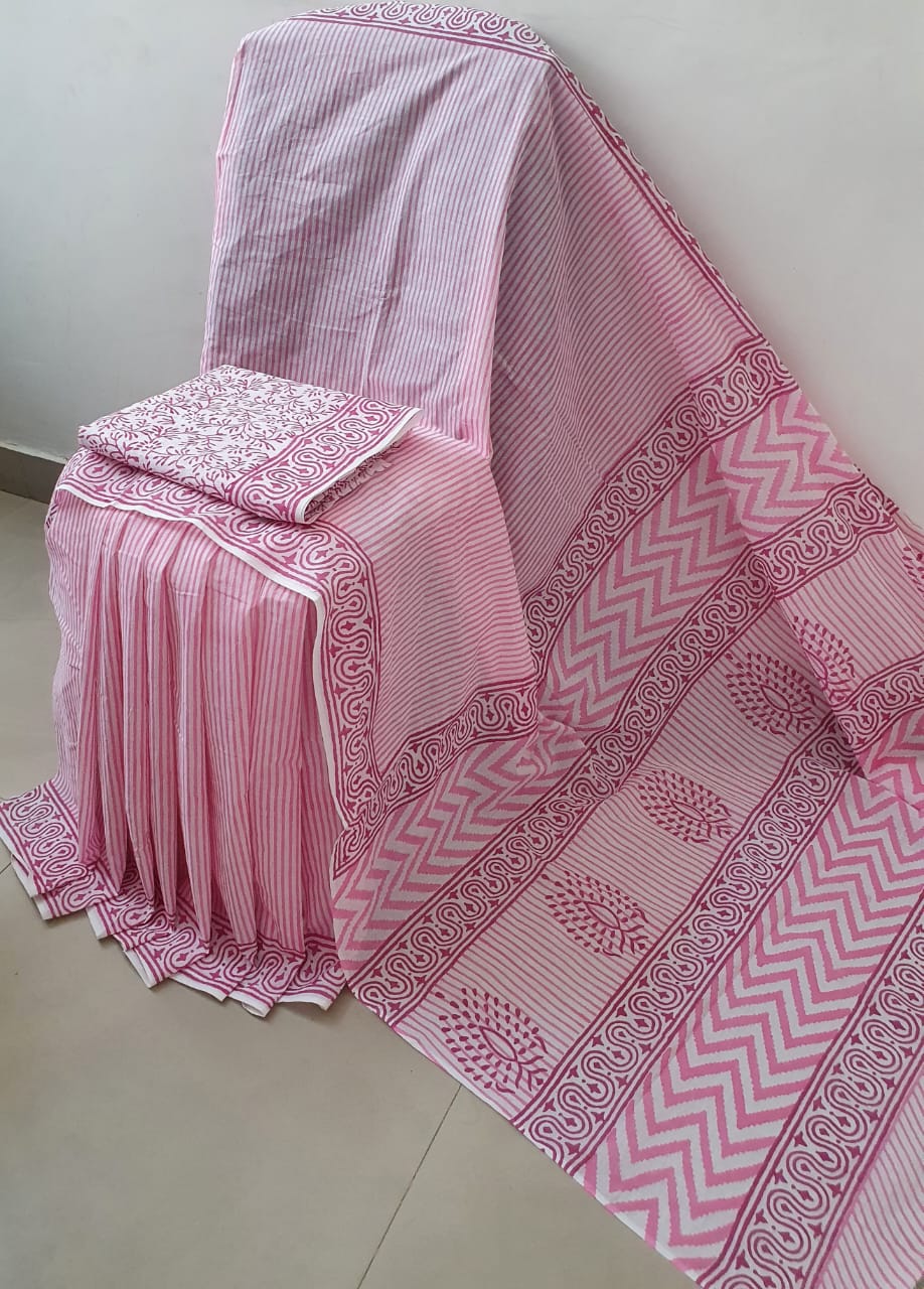 Mul-Mul Cotton Sarees - Eshana Collections