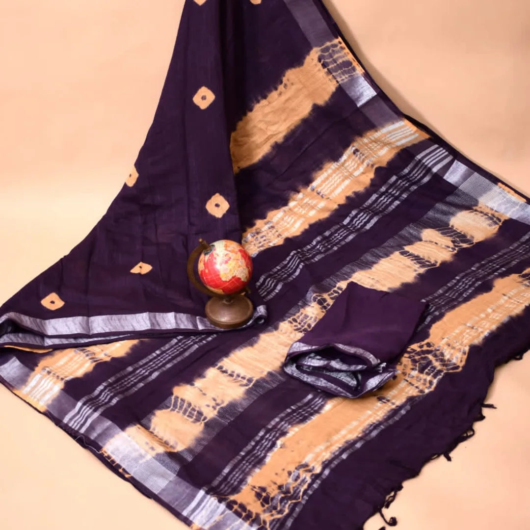 Lite weight Linen sarees - Eshana Collections