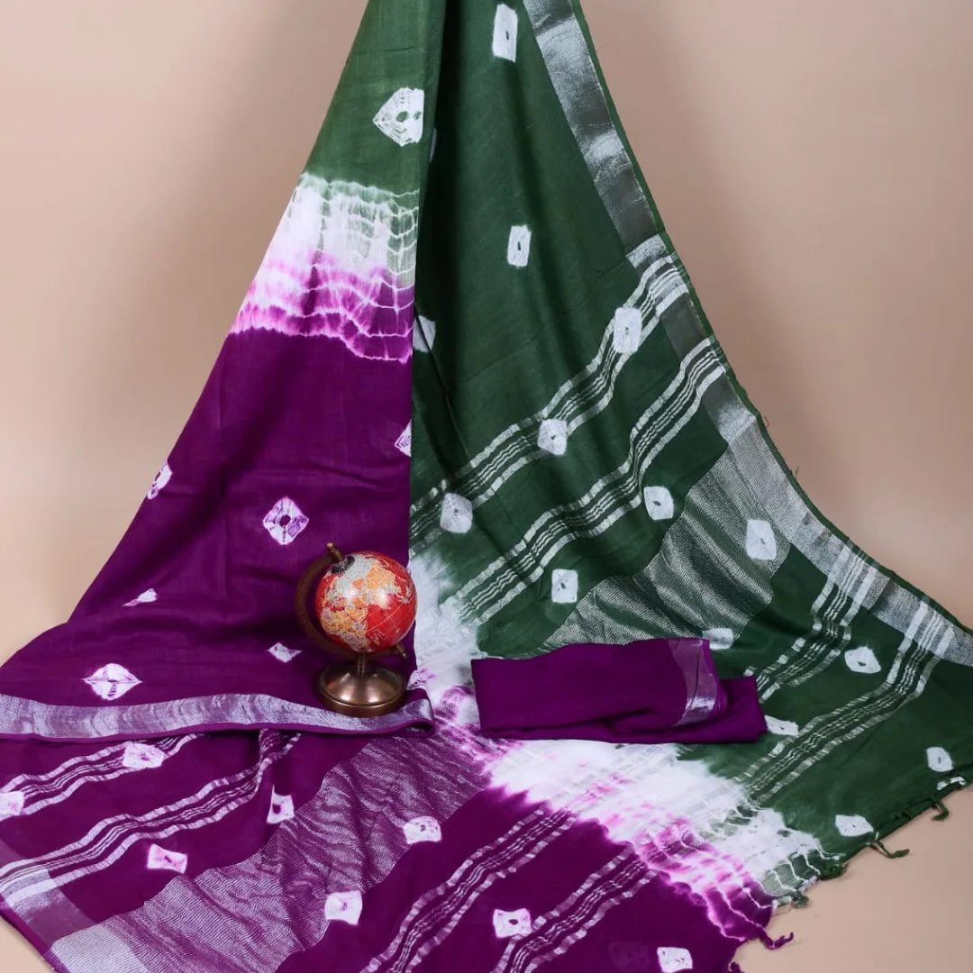 Lite weight Linen sarees - Eshana Collections