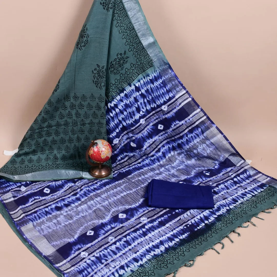 Lite weight Linen sarees - Eshana Collections