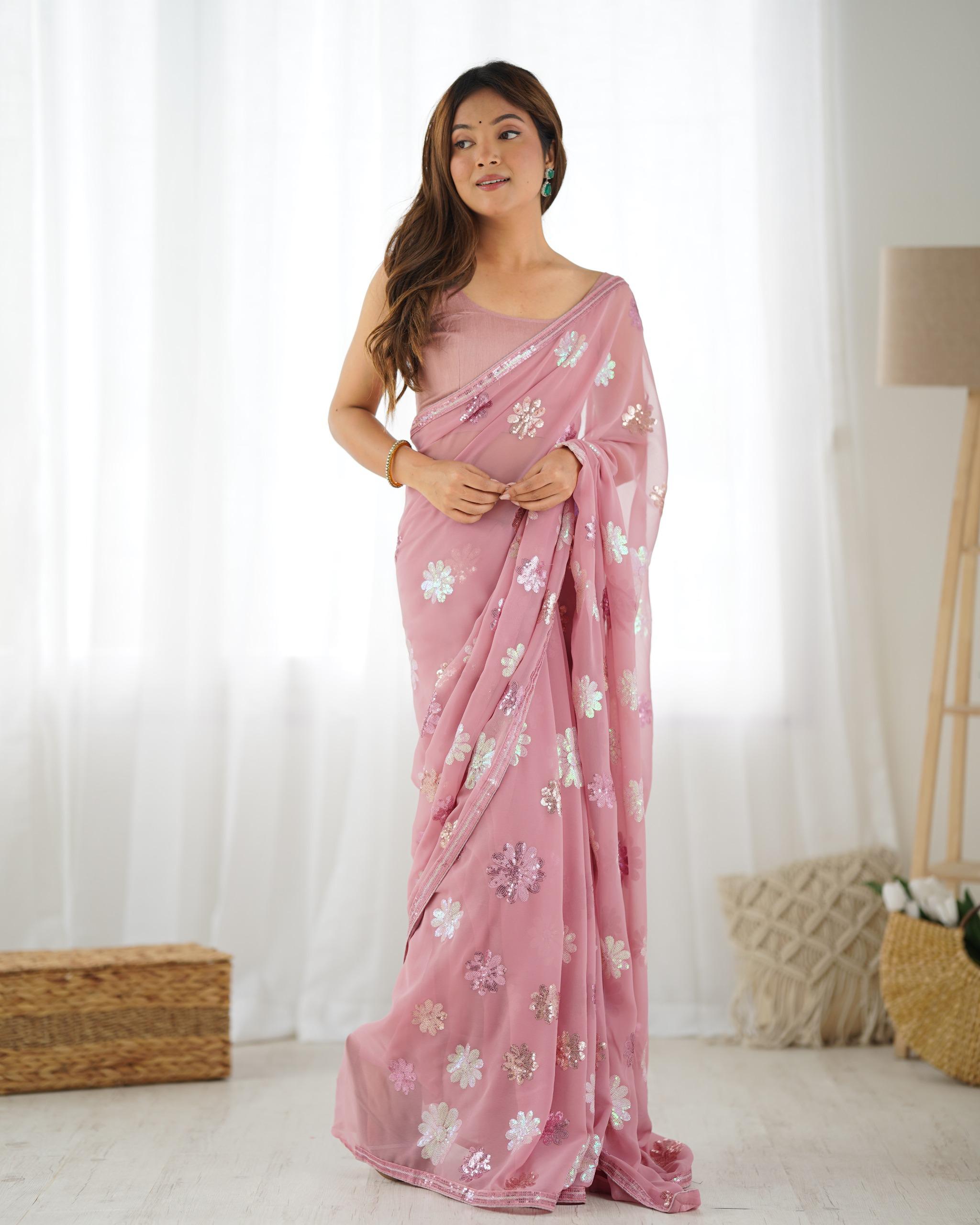 Eshana party wear Georgette sarees - Eshana Collections