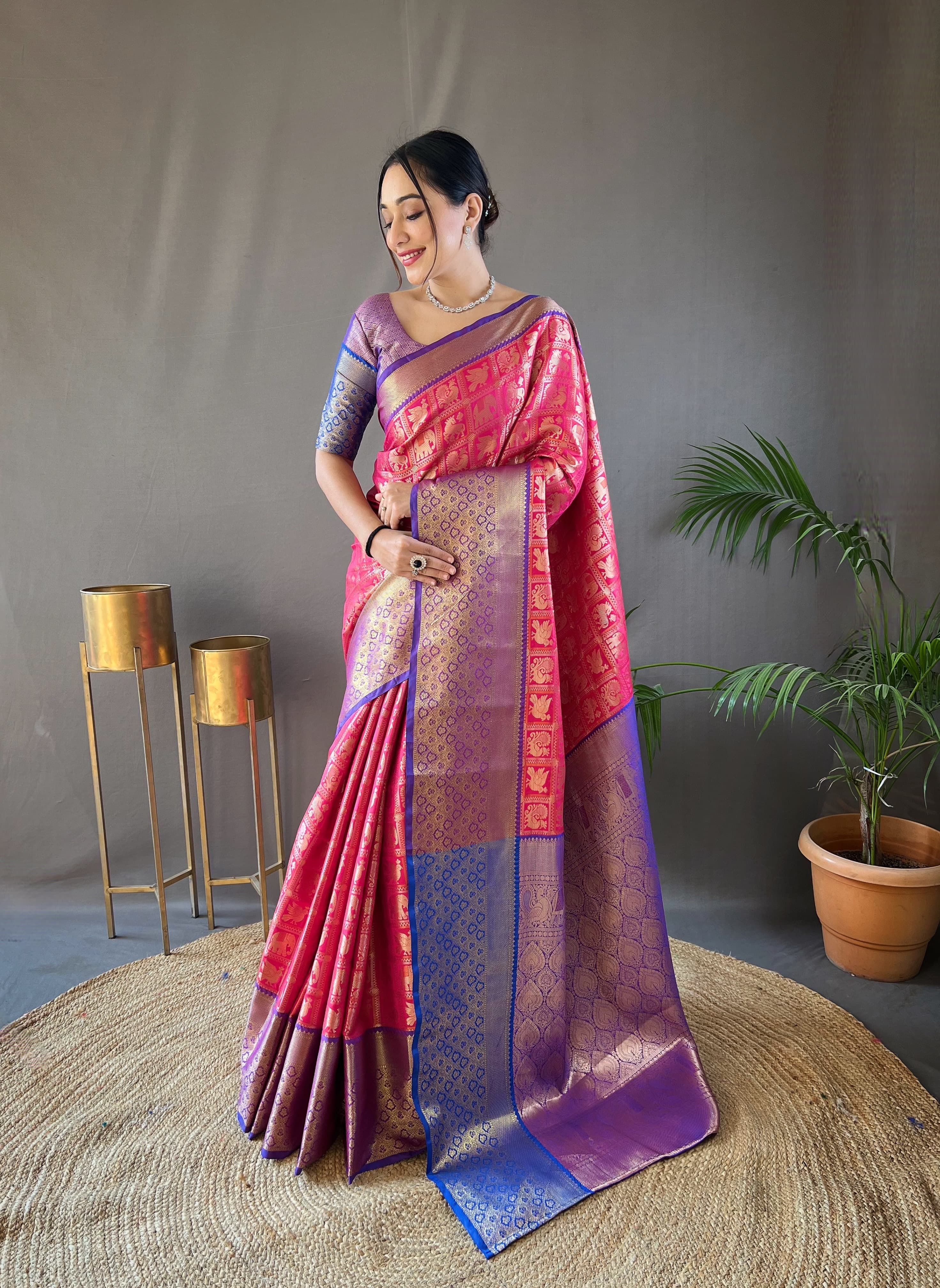 Rich pattu silk sarees - Eshana Collections