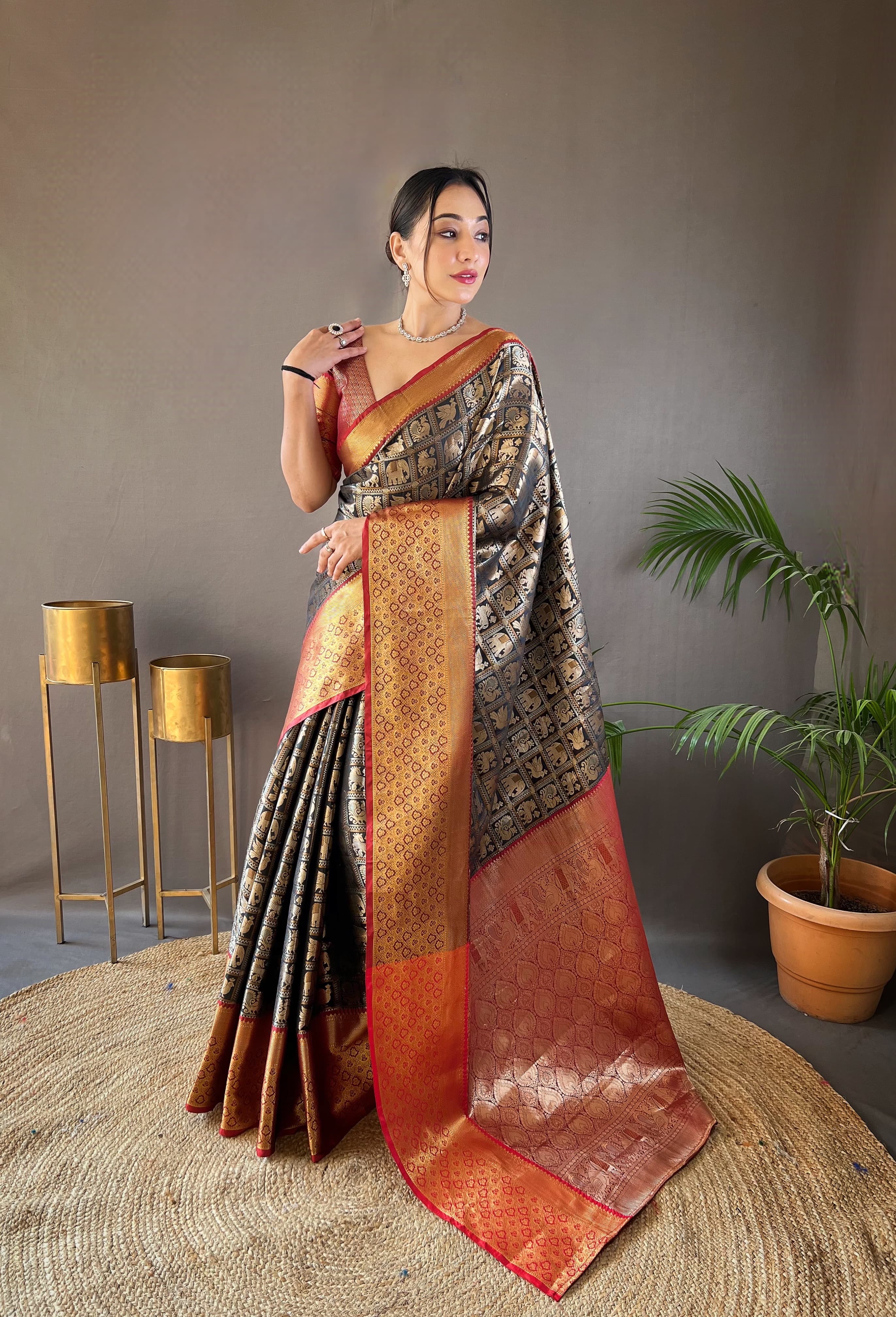 Rich pattu silk sarees - Eshana Collections