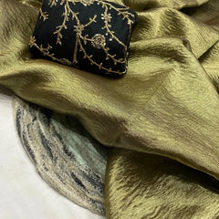 Black and gold saree - Eshana Collections