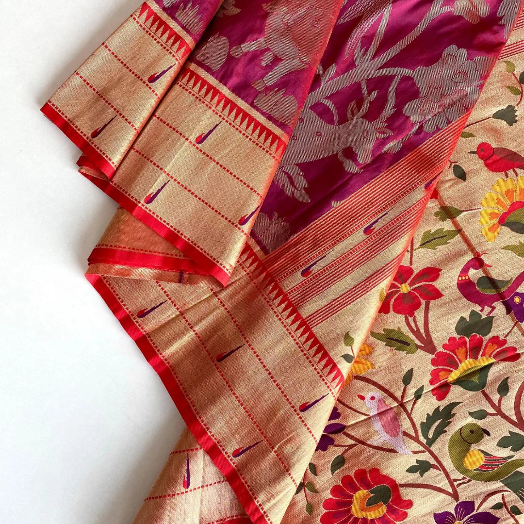 Soft paithani silk saree - Eshana Collections