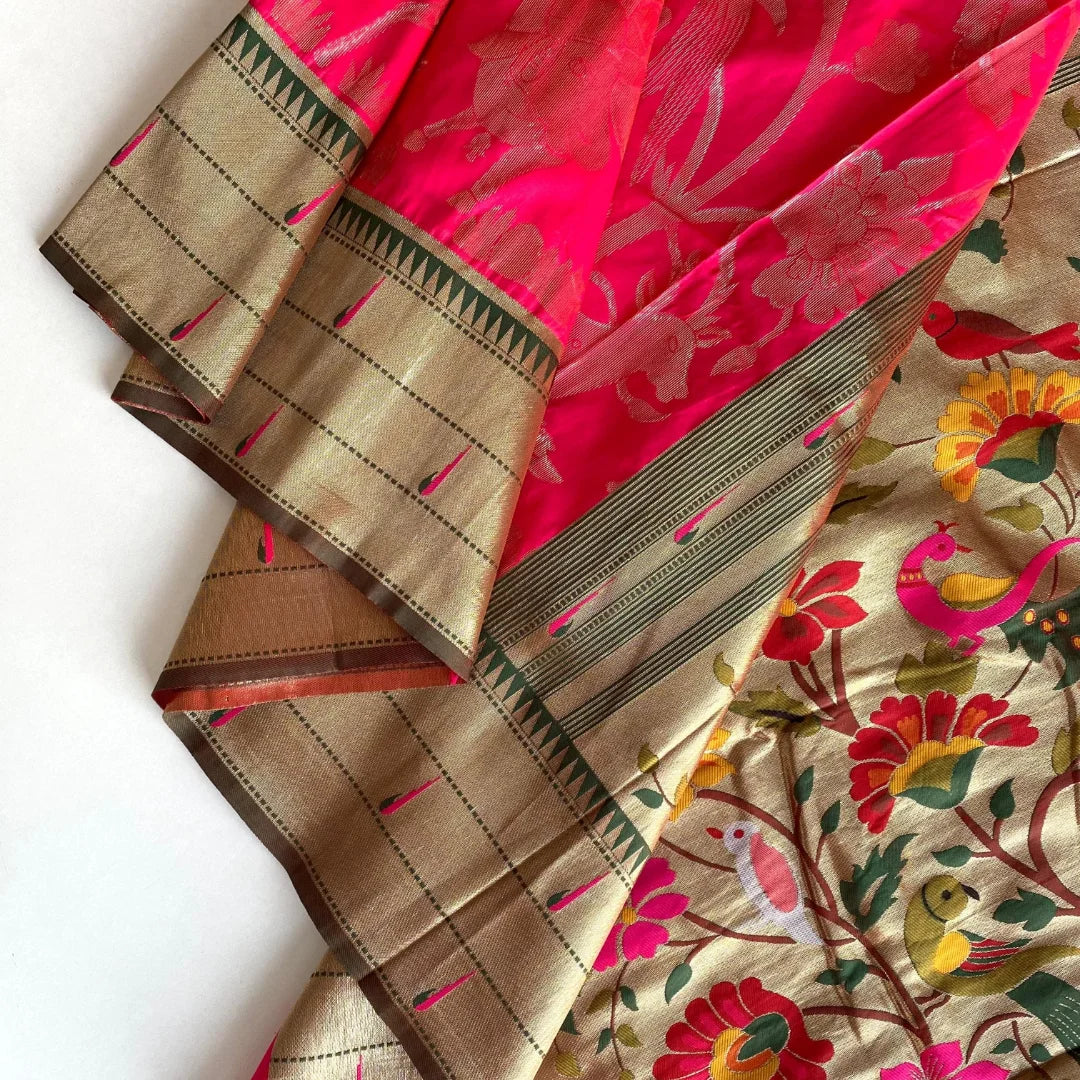 Soft paithani silk saree - Eshana Collections