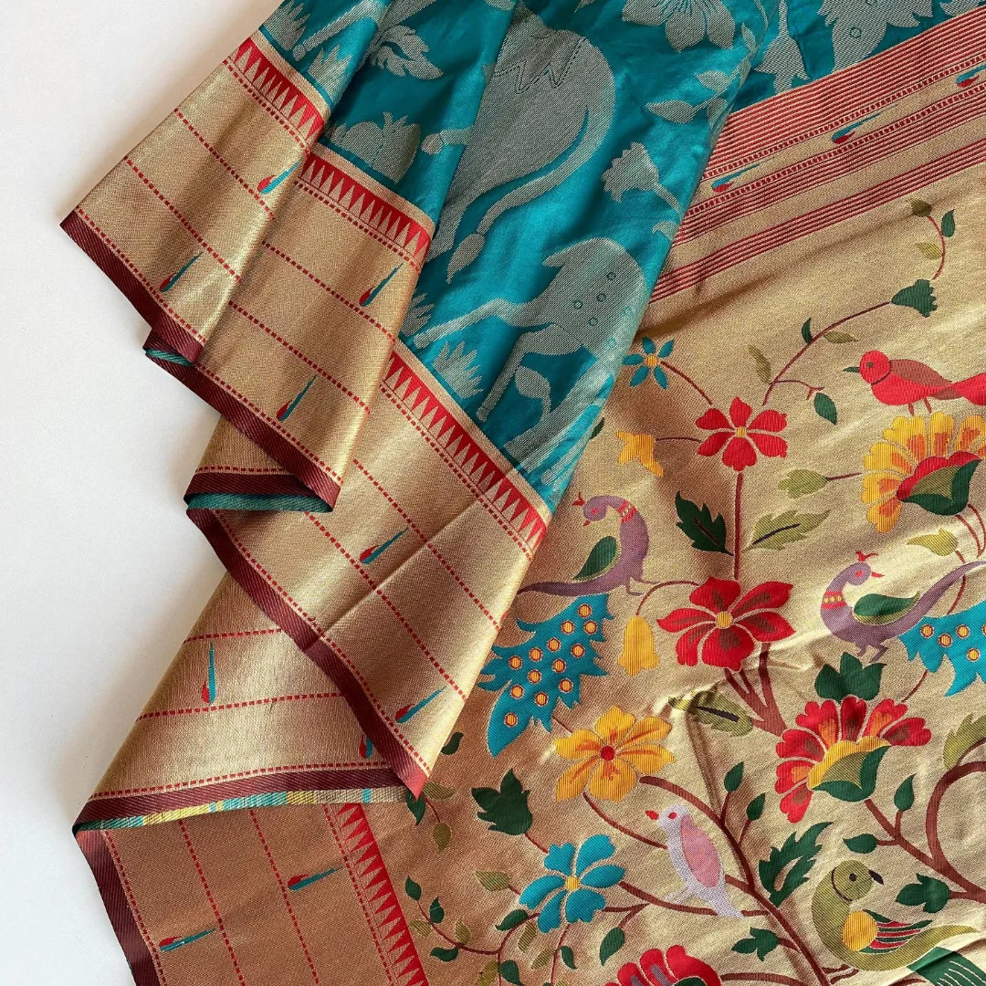 Soft paithani silk saree - Eshana Collections
