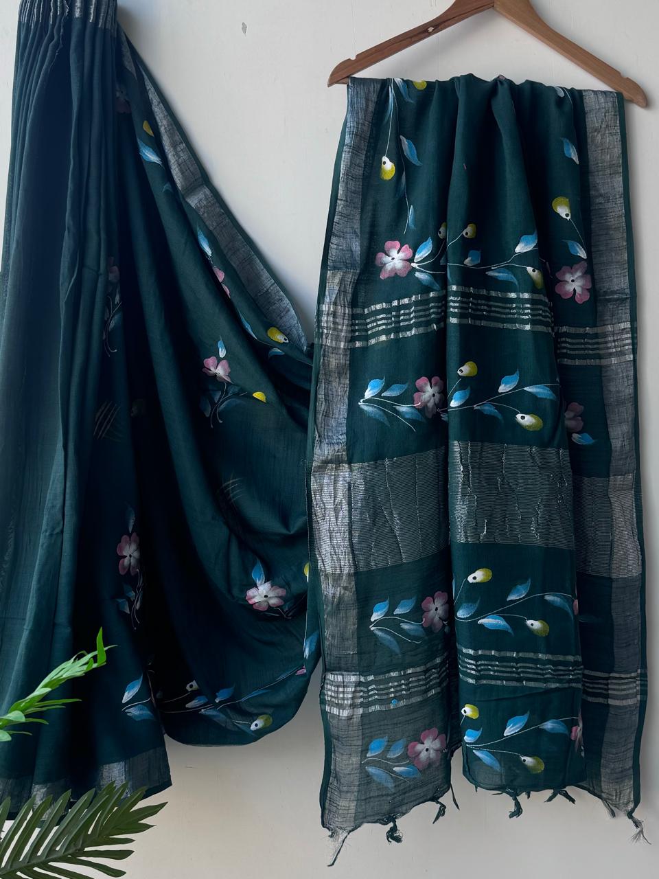 Trendy linen sarees collection - Eshana Collections