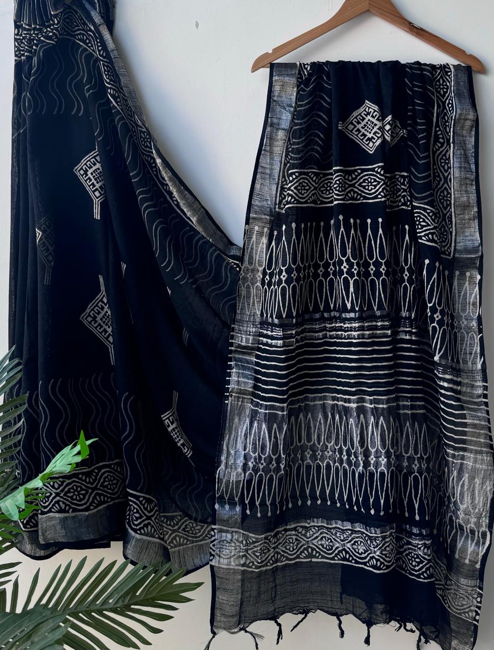 Trendy linen sarees collection - Eshana Collections