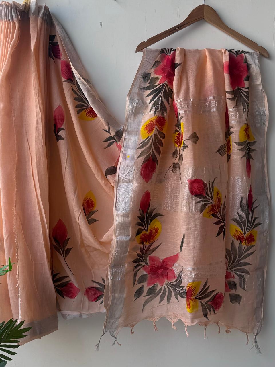 Trendy linen sarees collection - Eshana Collections