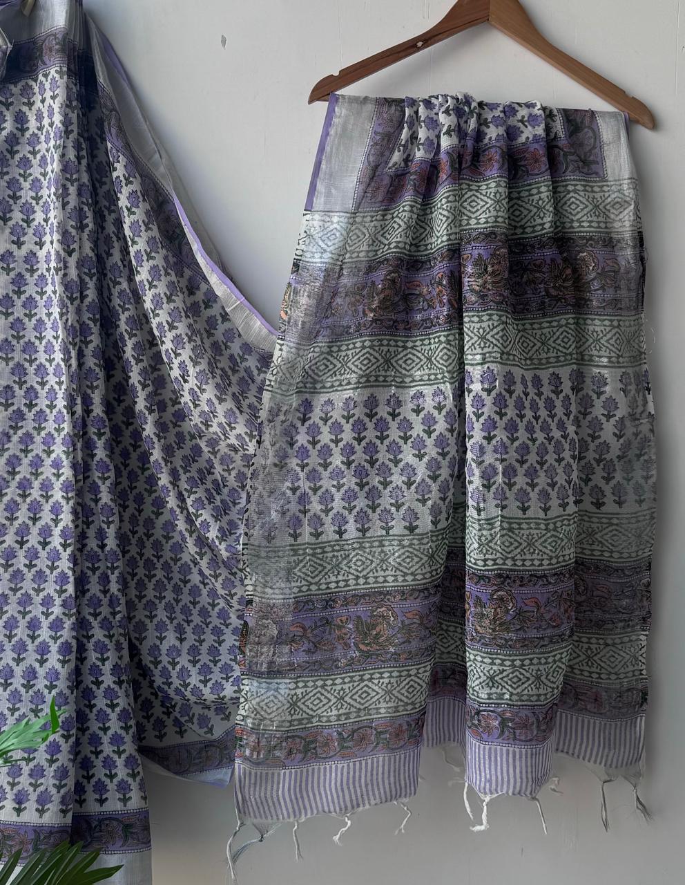 Trendy linen sarees collection - Eshana Collections