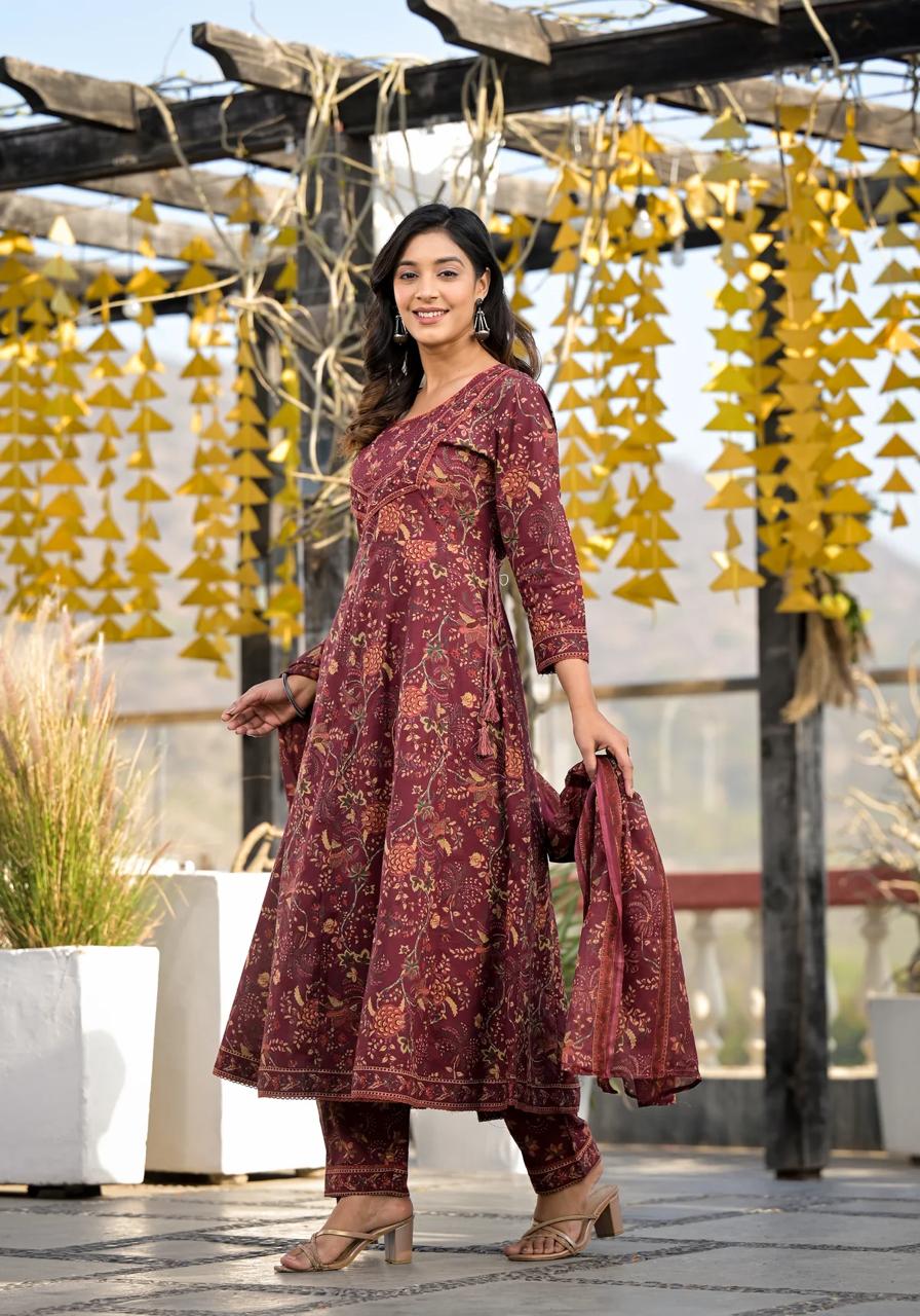 Pure cotton stitched chudidhar/ salwar - Eshana Collections