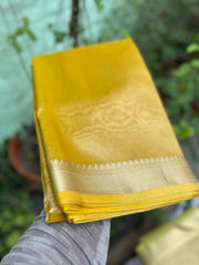 Plain tissue sarees with border - Eshana Collections