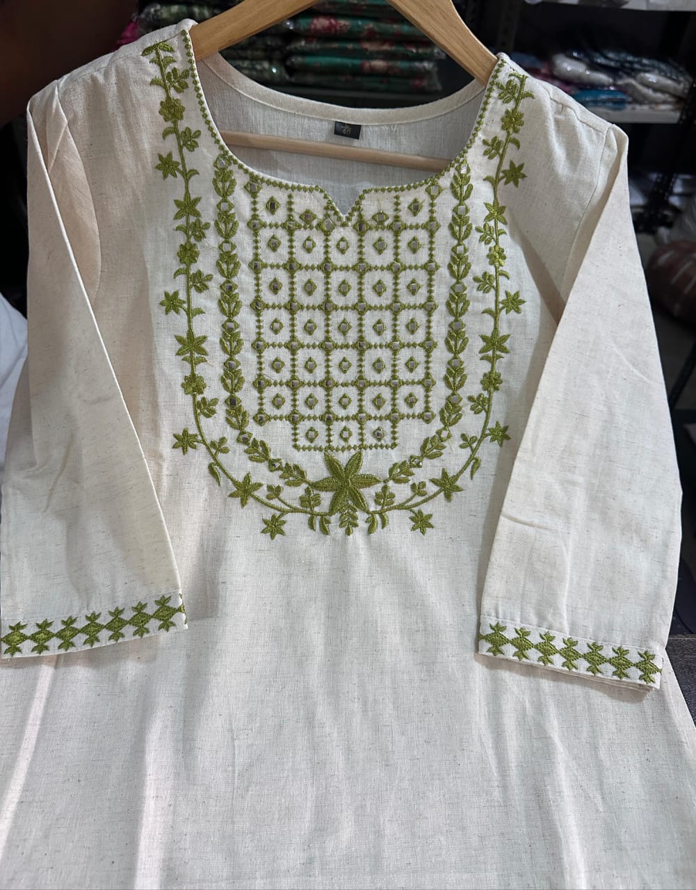 White Salwar Set | Chudidhar Set - Eshana Collections