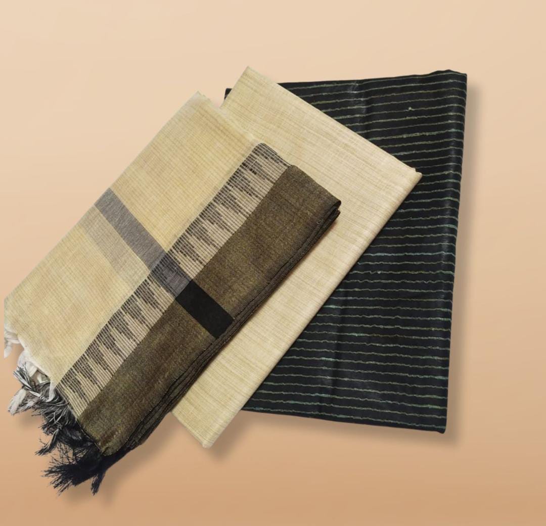 Soft Khadi Cotton Dress Materials for Office & Functions - Eshana Collections