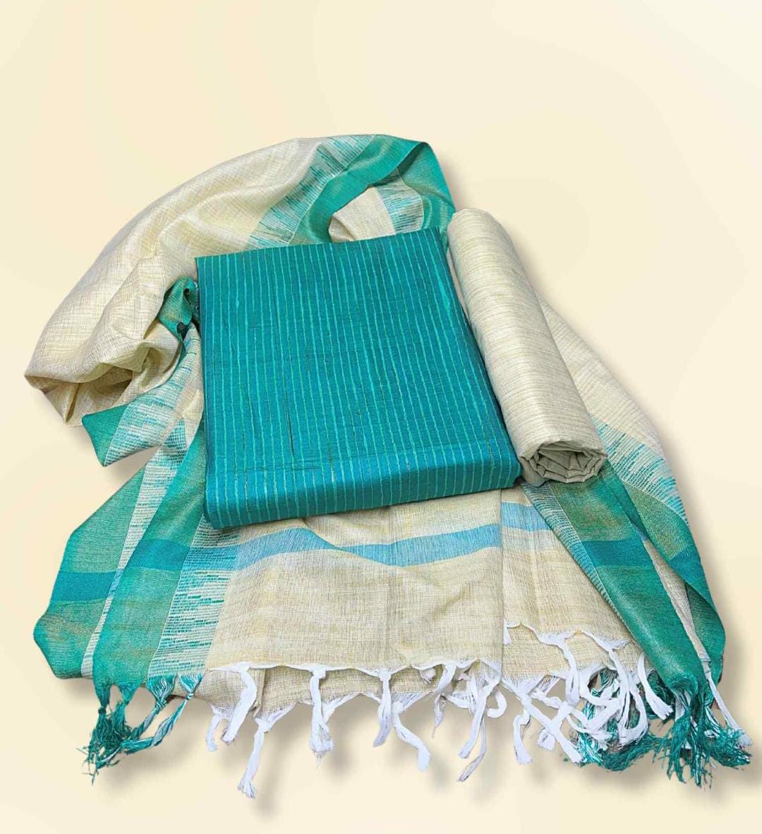 Soft Khadi Cotton Dress Materials for Office & Functions - Eshana Collections