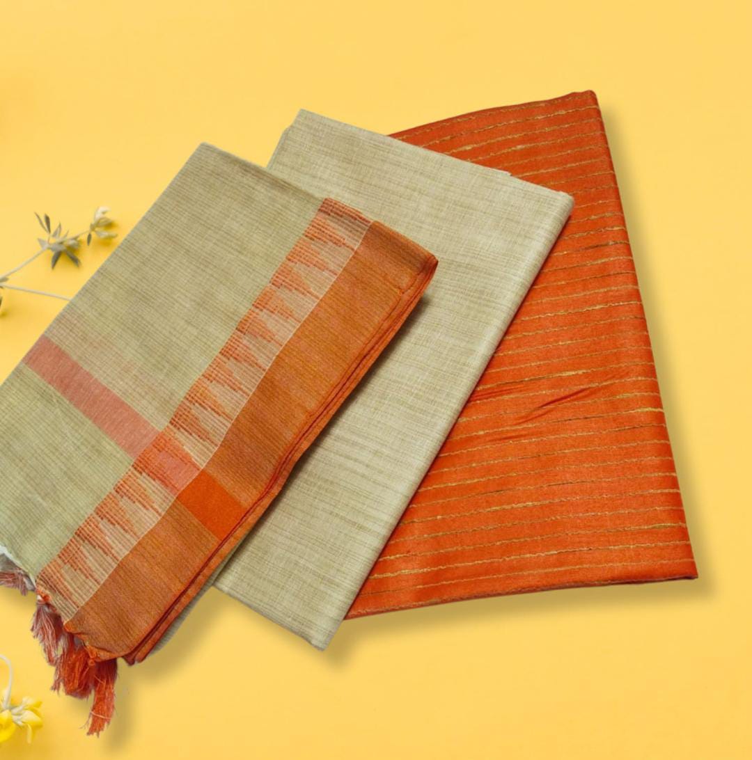 Soft Khadi Cotton Dress Materials for Office & Functions - Eshana Collections
