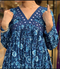 Navy blue salwar set - Eshana Collections