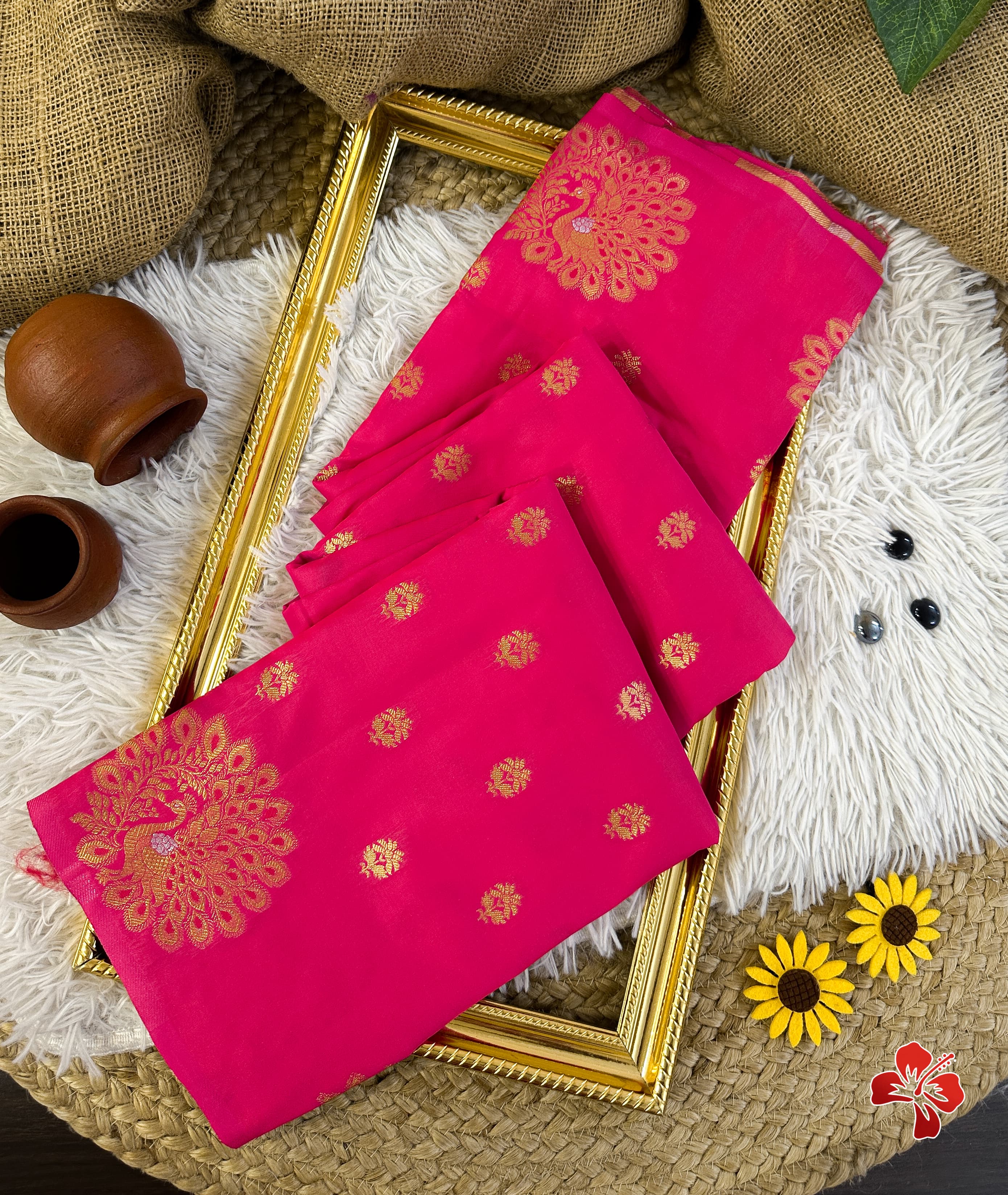 Kanjivaram soft silk saree - Eshana Collections
