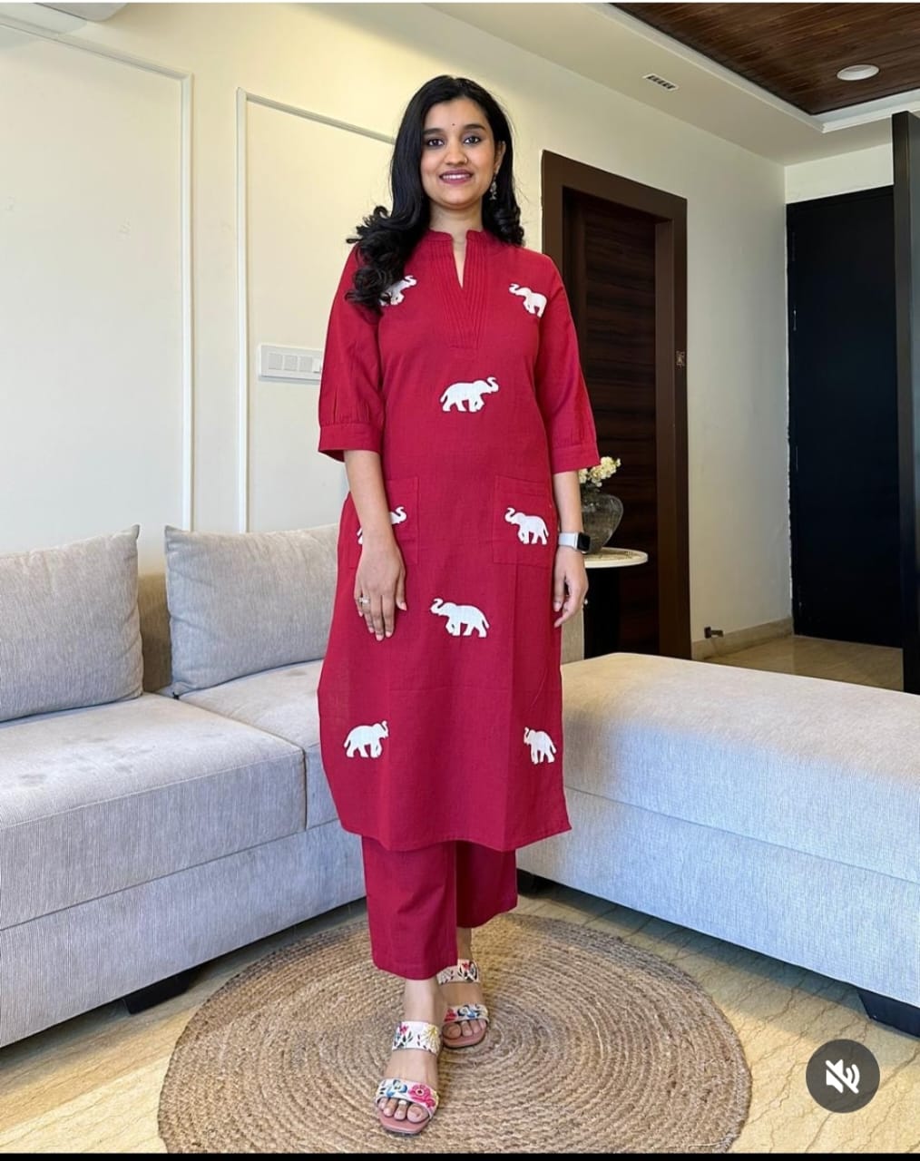 Kurti and pant set - Eshana Collections