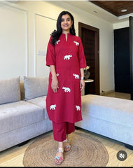 Kurti and pant set - Eshana Collections