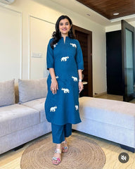 Kurti and pant set - Eshana Collections