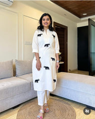 Kurti and pant set - Eshana Collections