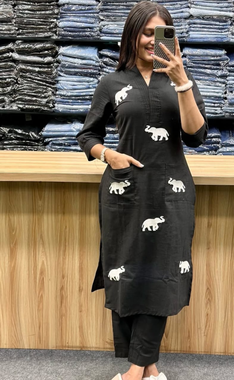 Kurti and pant set - Eshana Collections