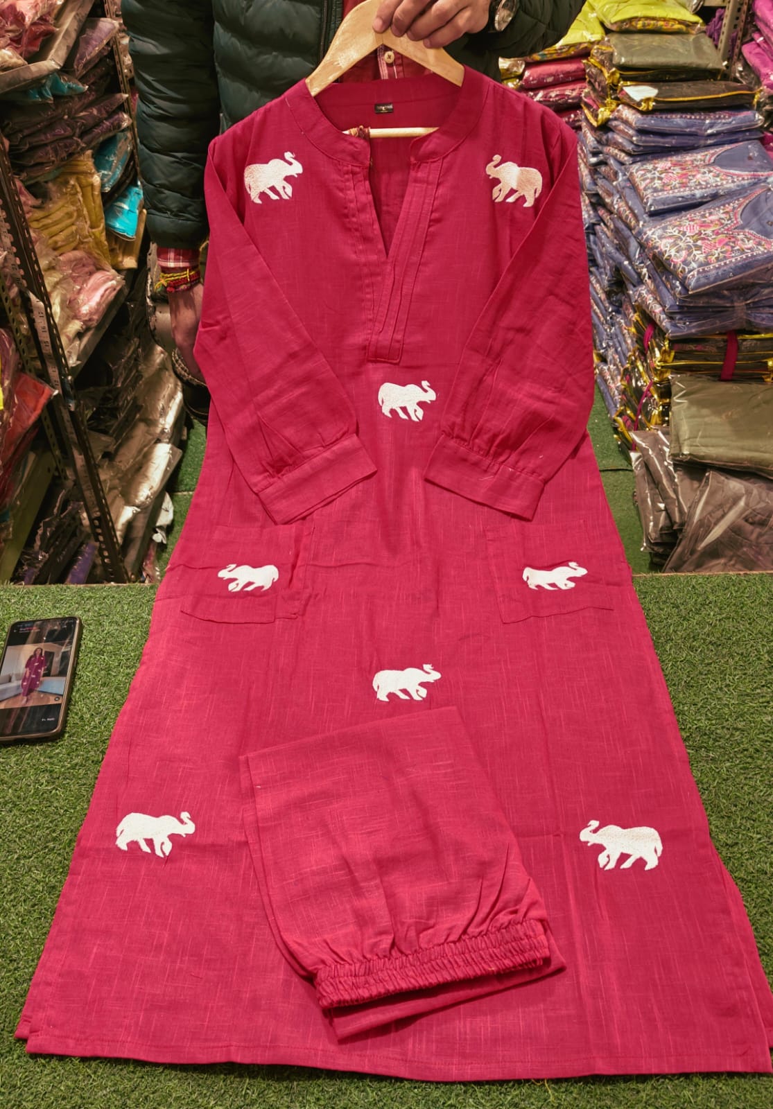 Kurti and pant set - Eshana Collections