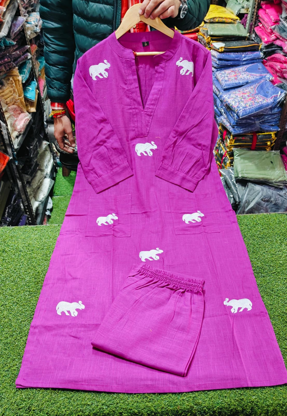 Kurti and pant set - Eshana Collections