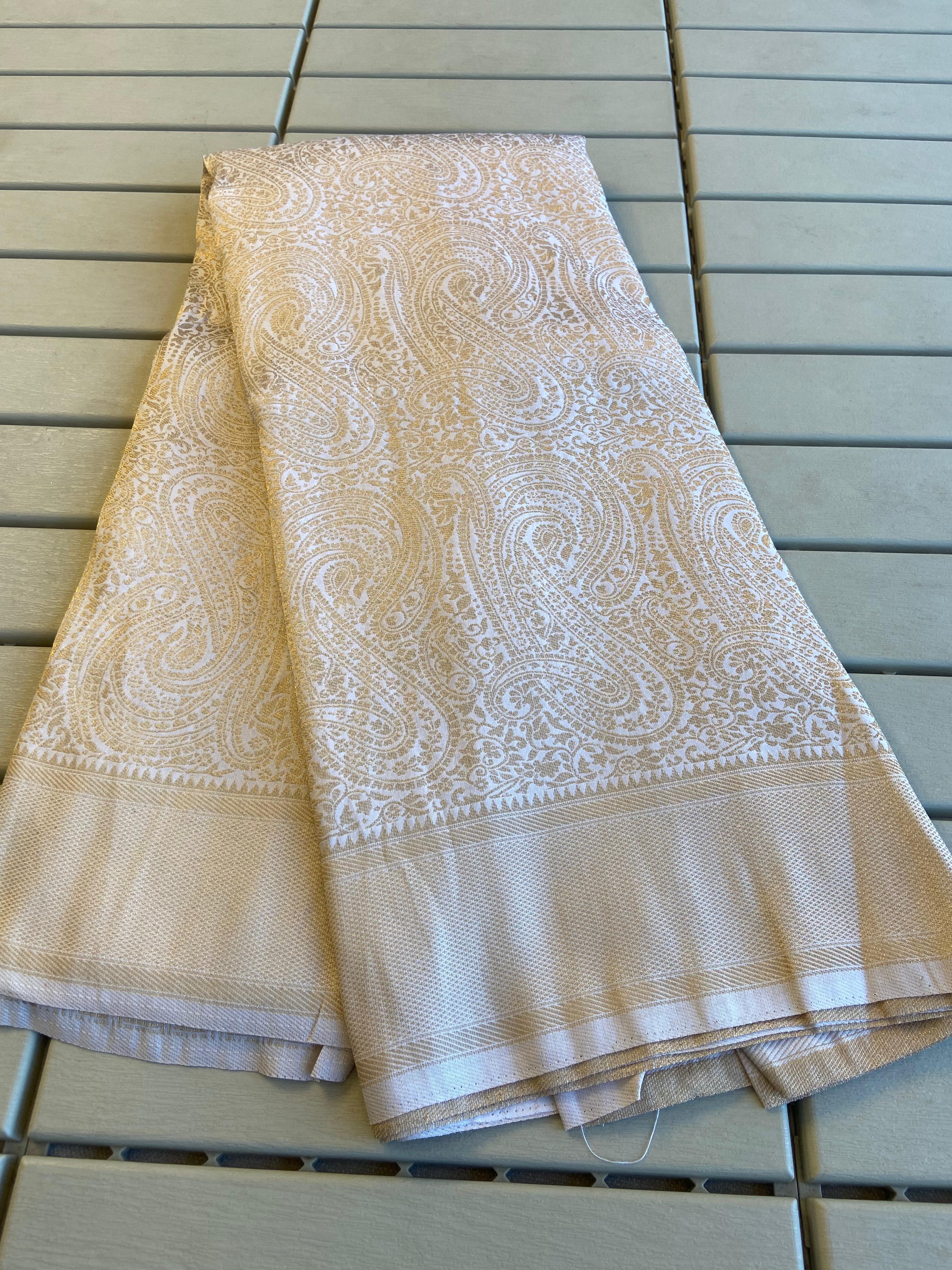 Banarasi Khadi Silk Saree | Intricate Jaal & Rich Pallu - Eshana Collections