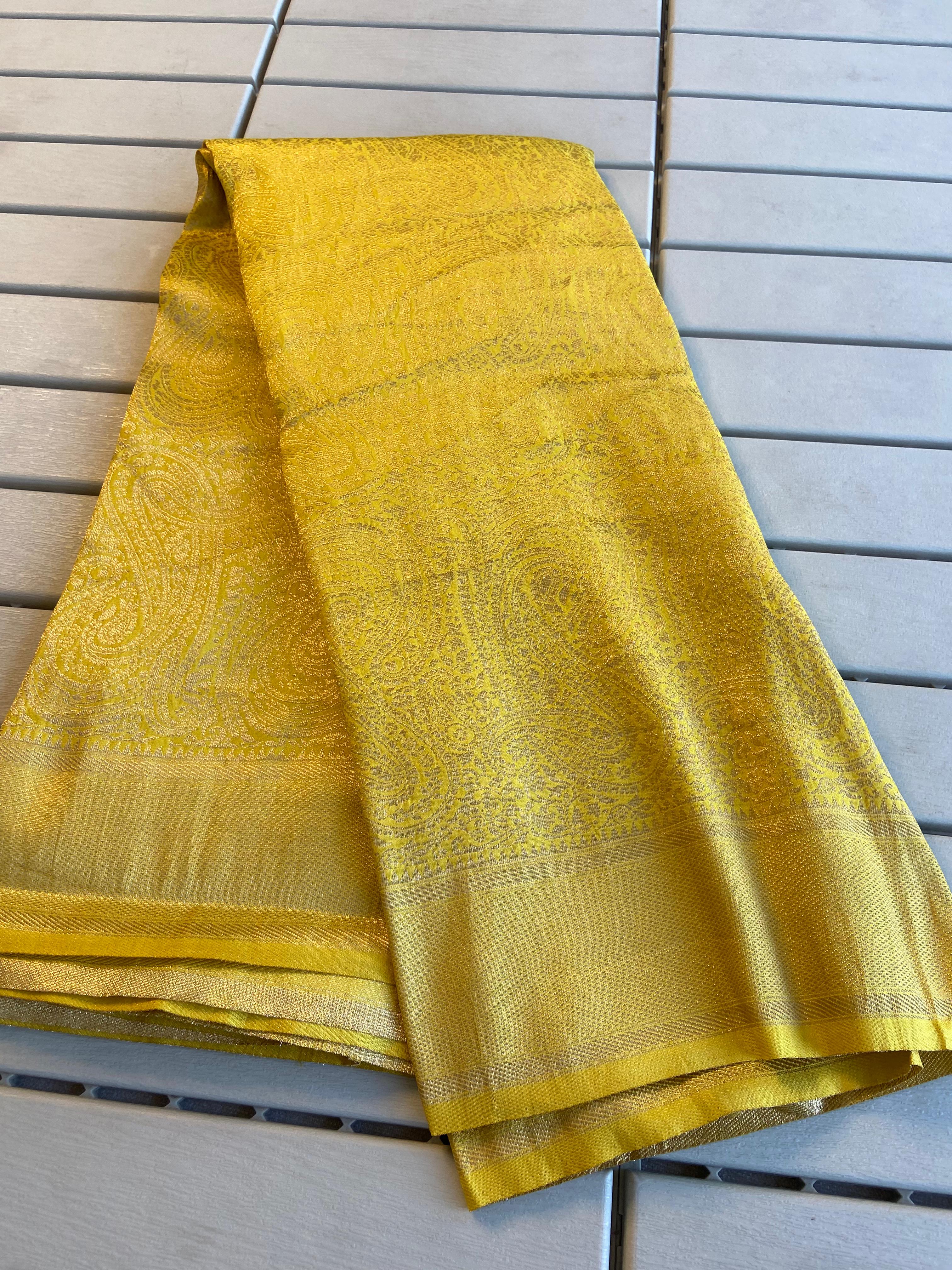 Banarasi Khadi Silk Saree | Intricate Jaal & Rich Pallu - Eshana Collections