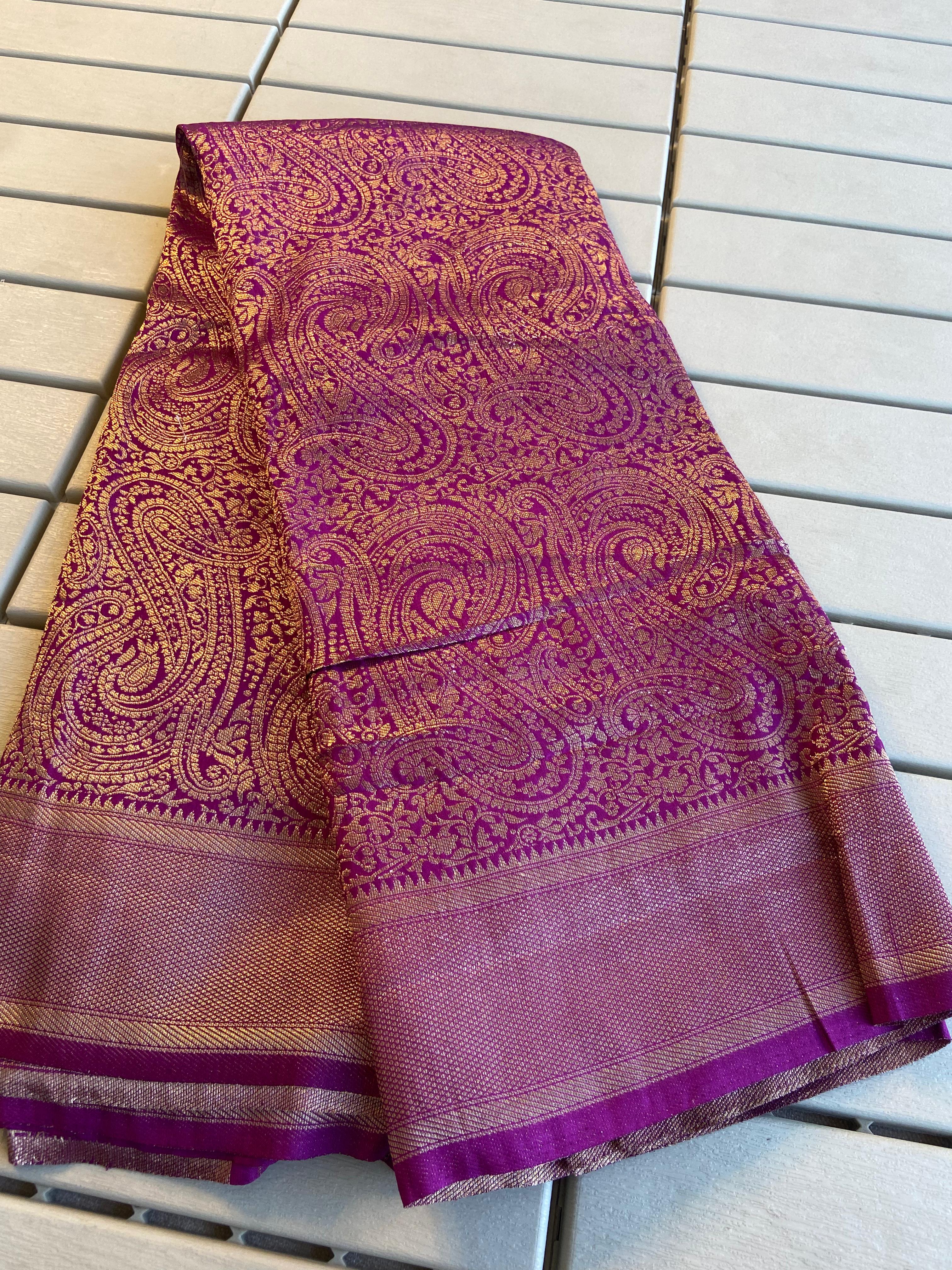 Banarasi Khadi Silk Saree | Intricate Jaal & Rich Pallu - Eshana Collections