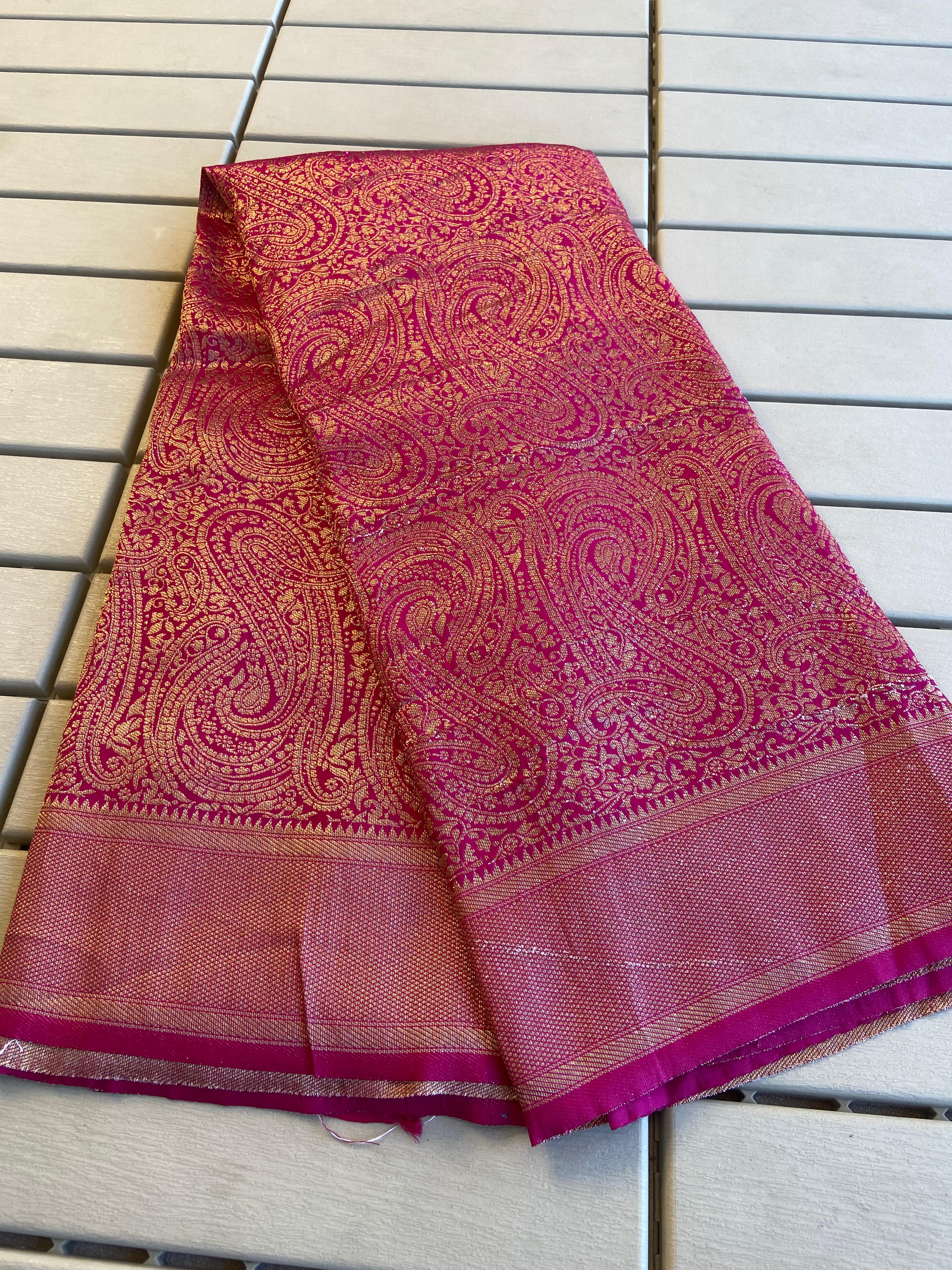 Banarasi Khadi Silk Saree | Intricate Jaal & Rich Pallu - Eshana Collections